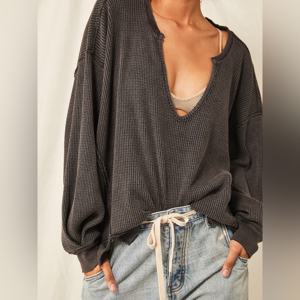 Free People We The Free Black Buttercup Thermal (S)